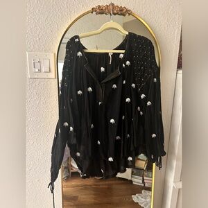 free people embroidered blouse